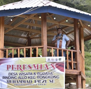 Diguyur Rp500 Juta, Muh Fauzi Harap Desa Wisata Rinding Allo Topang Ekonomi Warga