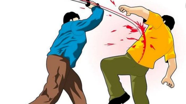 Ilustrasi penganiayaan menggunakan Senjata Tajam. (Istimewa)