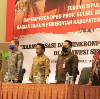 Bahas 3 Hal Penting, Bapemperda DPRD Sulsel Gelar Tudang Sipulung