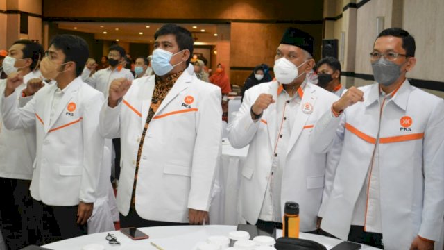 Suasana Rakerwil DPW PKS Sulsel di Kenari Tower Hotel, Makassar, Sabtu-Minggu (12-13/2/2022). Foto: Istimewa