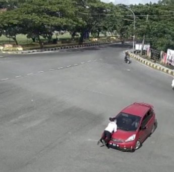 Pelaku Yang Tabrak dan Seret Polisi di Jeneponto Ditetapkan Tersangka