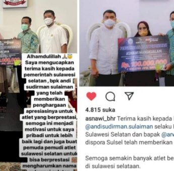 Terima Bonus Dari Pemprov Sulsel, Asnawi dan Irfan Jaya Sampaikan Terima Kasih ke Andi Sudirman