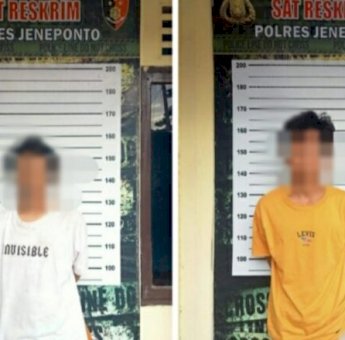 Mencuri di Rumah Warga, Dua Pemuda di Jeneponto Ditangkap Polisi