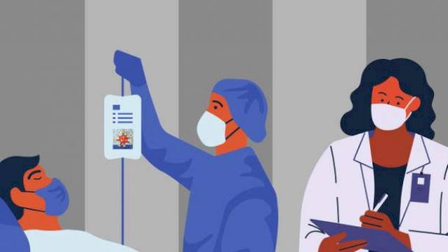 Pasien Covid-19. (Ilustrasi)