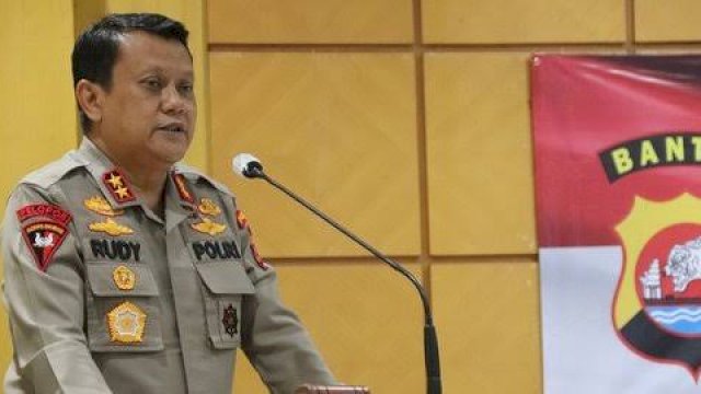 Kapolda Banten, Irjen Pol Prof. Dr. Rudy Heriyanto.