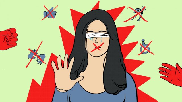 Ilustrasi ancaman kekerasan bagi pekerja perempuan penyandang disabilitas. (Chaerani/Republiknews.co.id)