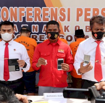 Polres Gowa Amankan 5 Pelaku Pengedar Narkoba, Barang Bukti 149,22 Gram Sabu