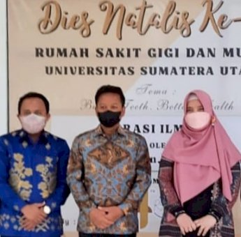 Direktur RSGMP Unhas Bawakan Orasi Ilmiah di Medan