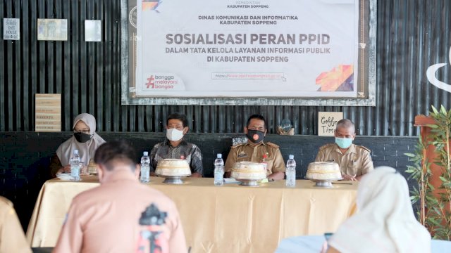 Diskominfo Kabupaten Soppeng Sosialisasi Peran PPID, Senin (7/3/2022). (Ist)