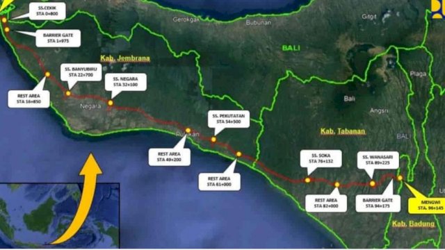 Jalan Tol Gilimanuk -Mengwi akan Dilengkapi dengan Jalur Sepeda. (Istimewa)