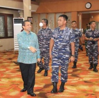 Wagub Kaltim Terima Kunjungan Danguspurla Koarmada II