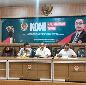 KONI Kaltim Terima SK, Perkenalkan Kepengurusan Periode 2022-2026
