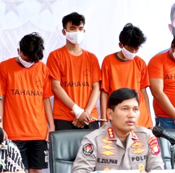 Polisi Tangkap 7 Remaja Terkait Kasus Perkelahian Gengster Dengan Sajam di Depok Jawa Barat