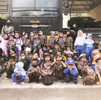 Program Polisi Sahabat Anak, Ditlantas Polda Banten Edukasi 114 Anak Usia Dini