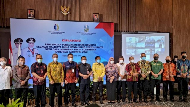 Rakernas Indonesia Satu Data yang diselenggarakan di Surabaya, Jawa Timur, Kamis (17/03/2022). (Istimewa)