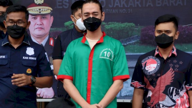 Musisi Jazz MFL diamankan Polres Jakbar terkait narkoba jumat (18/3/2022). (Istimewa)