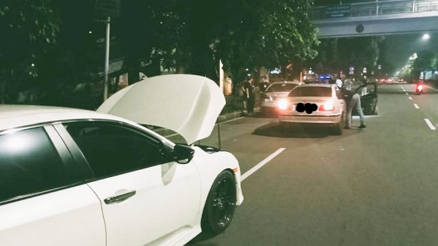 Sebanyak 7 Mobil Diamankan Polsek Tanjung Duren saat Balap Liar, Jumat (18/3/2022) dini hari. (Istimewa)