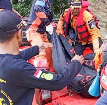 Basarnas Temukan Korban Tenggelam di Jembatan Selikur Serang Banten