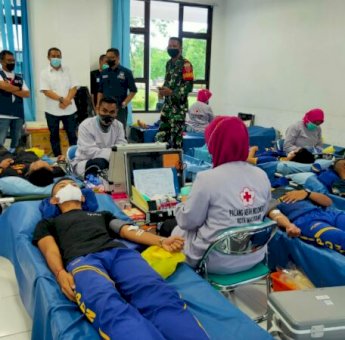 Kerjasama PMI Makassar Gelar Donor Darah, IPDN Kampus Sulsel Berhasil Sumbang 91 Kantong Darah