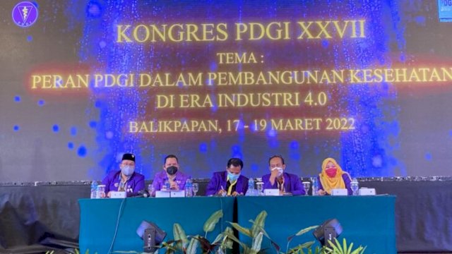 Kongres PDGI ke-27 berlangsung di Kota Balikpapan, Kalimantan Timur, Sabtu (19/03/2022). (Foto: Majid Asinu)