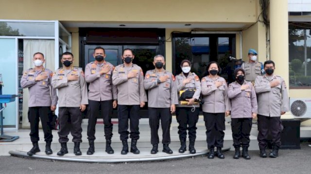 Tim Puslitbang Polri usai uji kelayakan di Rutan Polres Metro Jakarta Barat, Senin (21/03/2022). (Ist)