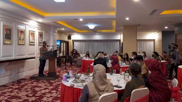 Silaturahmi Pemerintah Provinsi Sulawesi Selatan dengan perwakilan BKKBN RI beserta Ambassadors Go To Kampung KB di Ruang VIP Baruga Lounge, Kantor Gubernur Sulawesi Selatan, Kamis (24/03/2022). (Istimewa)