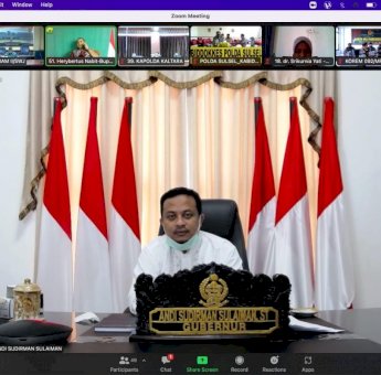 Di Rakor Evaluasi PPKM Luar Jawa-Bali, Andi Sudirman Sampaikan Kondisi Covid-19 Sulsel Sudah Melandai