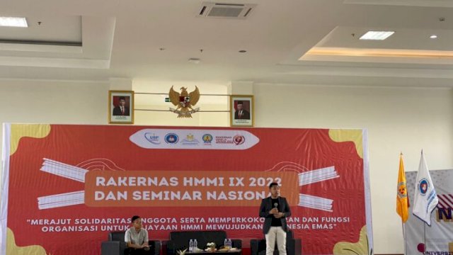 Garin Yudha Primaditya saat menghadiri Rakernas HMI IX 2022. (Ist)