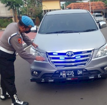 Polda Banten Operasi Strobo dan Sirene yang Tak Sesuai Peruntukannya