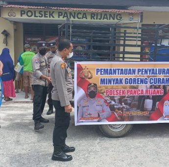 Cegah Kelangkaan Minyak Goreng, Polsek Pancarijang Sidrap Awasi Distributor