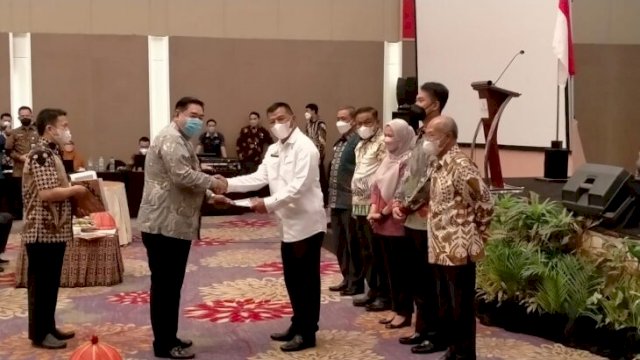 Bupati Bulukumba Tandatangani Komitmen Wujudkan Reformasi Birokrasi di Hotel Claro Makassar, Kamis (31/03/2022). (Ist)