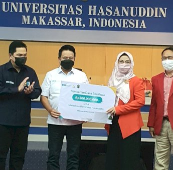 BSI Kucurkan Beasiswa Untuk Mahasiswa Berprestasi di Universitas Hasanudin