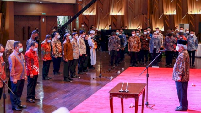 Menteri PUPR Basuki Hadimuljono, melantik Pejabat Tinggi Pratama dan Pejabat Administrator, Jumat (04/03/2022.) (Istimewa)