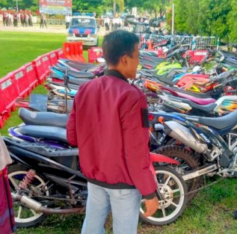 Satlantas Polres Jeneponto Amankan Sejumlah Motor Free Style