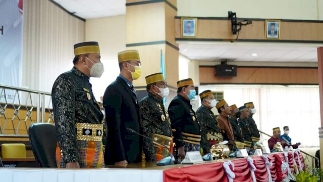 Suasana Rapat Paripurna Hari Jadi Bone ke-692 di DPRD Kabupaten Bone, Rabu (06/04/2022). (Istimewa)
