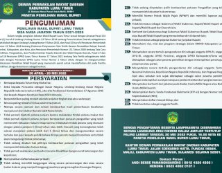 Berlangsung 3 Pekan, DPRD Umumkan Pendaftaran Calon Wakil Bupati Luwu Timur