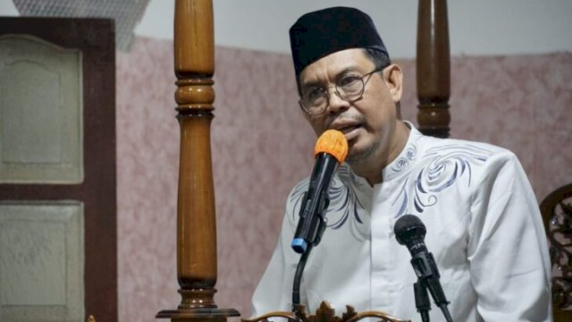 Wakil Bupati Bulukumba, Andi Edy Manaf saat sambutan dalam Safari Ramadan di desa Batang, kecamatan Bonto Tiro, Kamis (07/04/2022). (Ist)