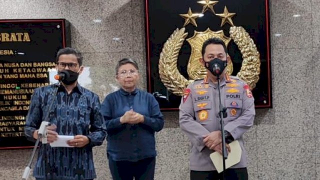 Kapolri Dalam Keterangan Persnya, Jumat (8/4/2022). (Ist)