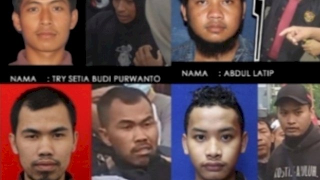 4 orang terduga pengeroyok Ade Armando. (Istimewa)