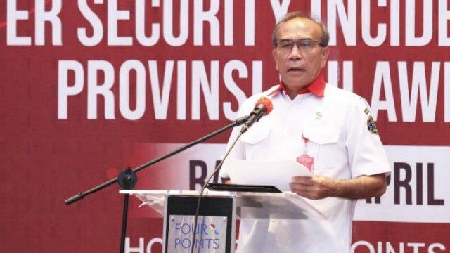 Kepala BSSN Letjen (purn) Hinsa Siburian saat launching SulutProv-CSIRT, Rabu (20/04/2022). (Ist)