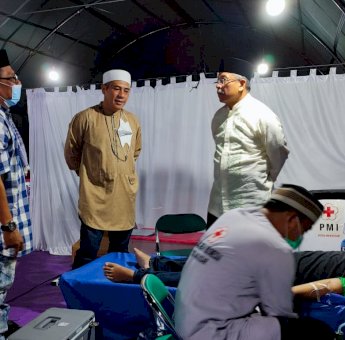 Gerai Donor Darah di Masjid Al-Markas Resmi Ditutup, PMI Makassar Berhasil Kumpulkan 702 Kantong Selama Ramadhan