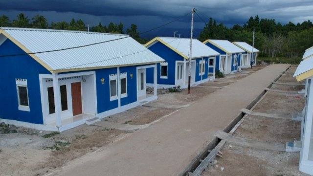 Rumah khusus MBR yang dibangun di Kabupaten Pohuwato, Gorontalo. (Foto: Istimewa)