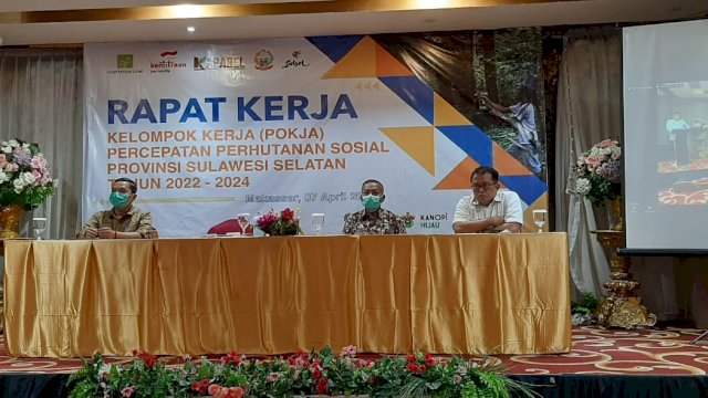 Tim Pokja Provinsi Sulawesi Selatan menggelar penyusunan rencana kerja yang digelar di hotel Remcy Makassar, Kamis (07/04/2022). (Istimewa)