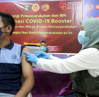 Gencarkan Vaksinasi, BIN Sulsel Sasar Warga Binaan di Rutan