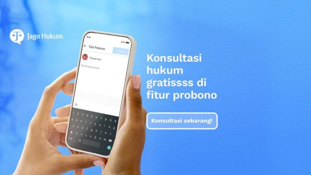  Aplikasi Jago Hukum telah hadir untuk masyakarat. (Ist)