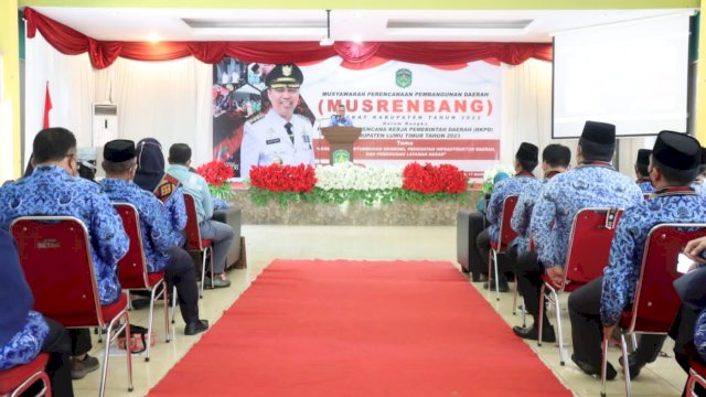 Pemerintah Kabupaten Luwu Timur menggelar Musyawarah Rencana Pembangunan (Musrenbang) dalam rangka Penyusunan Rencana Kerja Pemerintah Daerah (RKPD) Kabupaten luwu Timur tahun 2023.