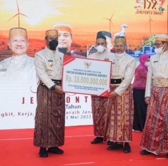 Hadiri HUT Jeneponto ke-159, Ini Pesan Gubernur Sulsel