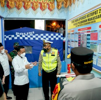 Jelang Lebaran, Gubernur Bersama Forkopimda Sulsel Pantau Pos Pengamanan dan Pos Terpadu