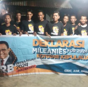 Siap Getarkan Sulawesi Tenggara, Mileanies Konawe Kepulauan Deklarasi Anies Presiden 2024