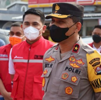 Pastikan Suplai BBM Saat Arus Balik, Wakapolda Banten dan Dirut Pertamina Patra Niaga Cek SPBU Cikuasa Atas